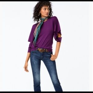 Cabi Peek Pullover Violet Size Small